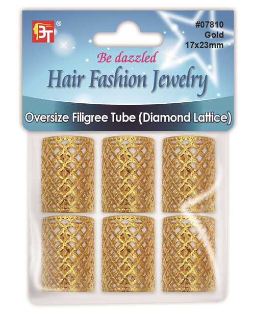 Beauty Town Oversized Filigree Braid Cuffs - Large Adjustable Hair Jewelry for Locs & Jumbo Braids