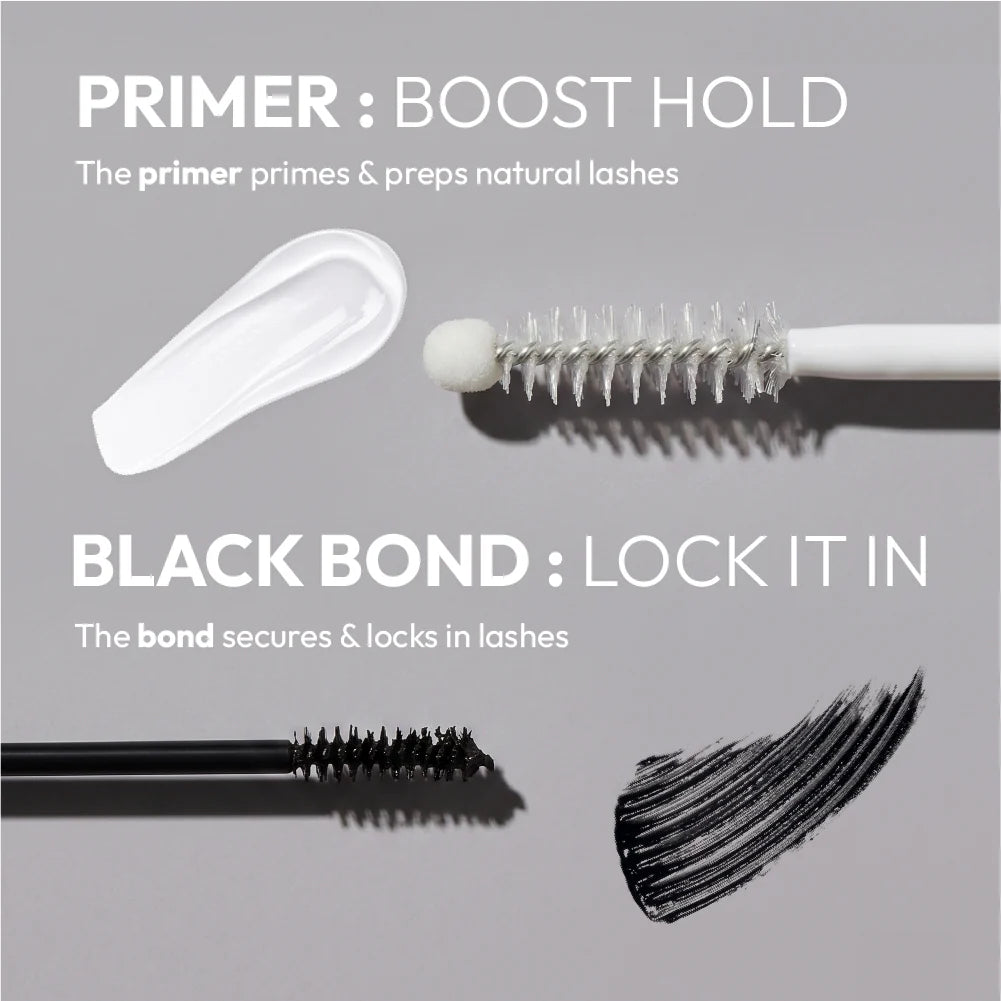 V-Luxe Extended Prime & Bond Lash Primer & Adhesive with Biotin, 2-in-1 Lash Extension Kit