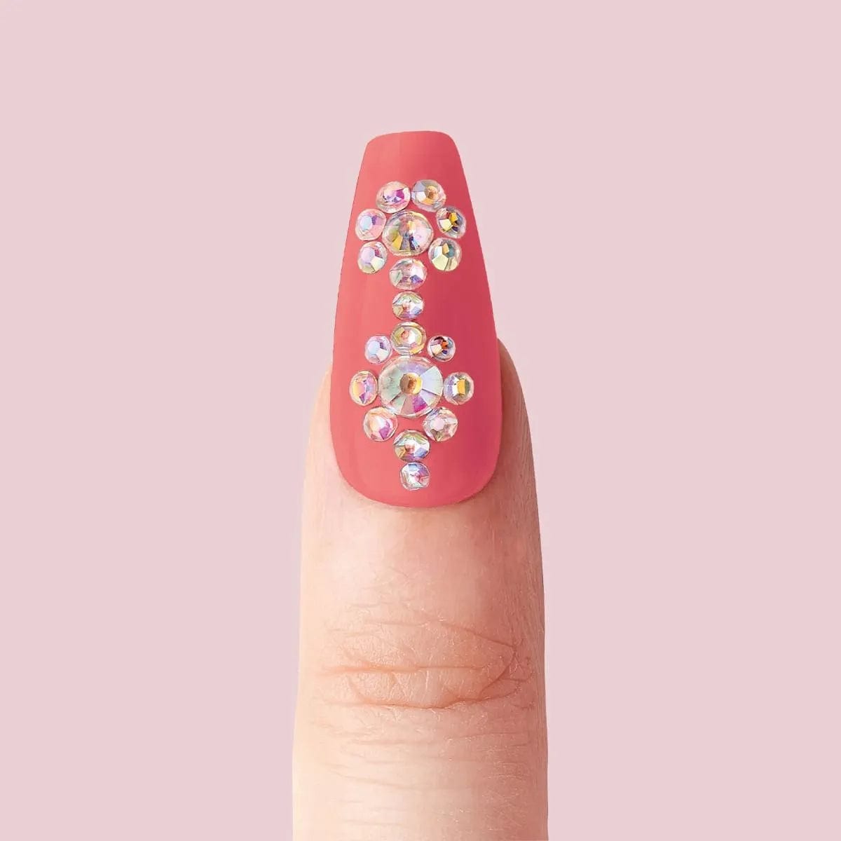 KISS Professional Nail Art Rhinestones Kit, Multi-Size Sparkling Crystals 3D Manicure Gems - KNAR01
