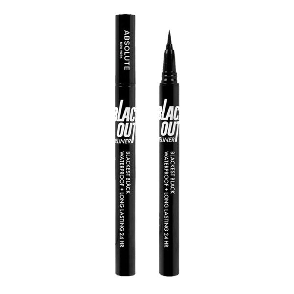 Absolute New York Blackout Eyeliner, Intense Matte Waterproof Long-Wear Liquid Liner - MEBL02