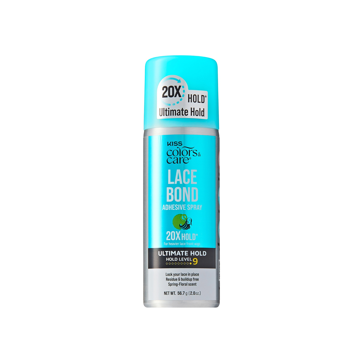 Kiss Colors & Care Lace Bond Spray LBS06 Ultimate Hold 2oz