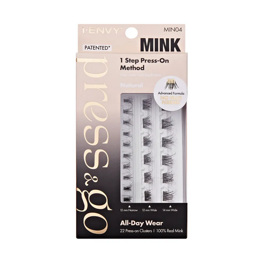 KISS i.Envy Press & Go Real Mink Pre-Glued Press-On Lash Clusters