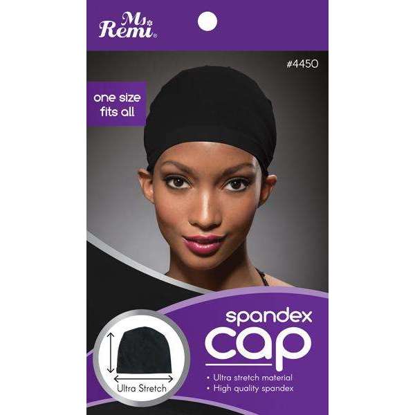 Annie #4450 Ms. Remi Spandex Cap (Black)