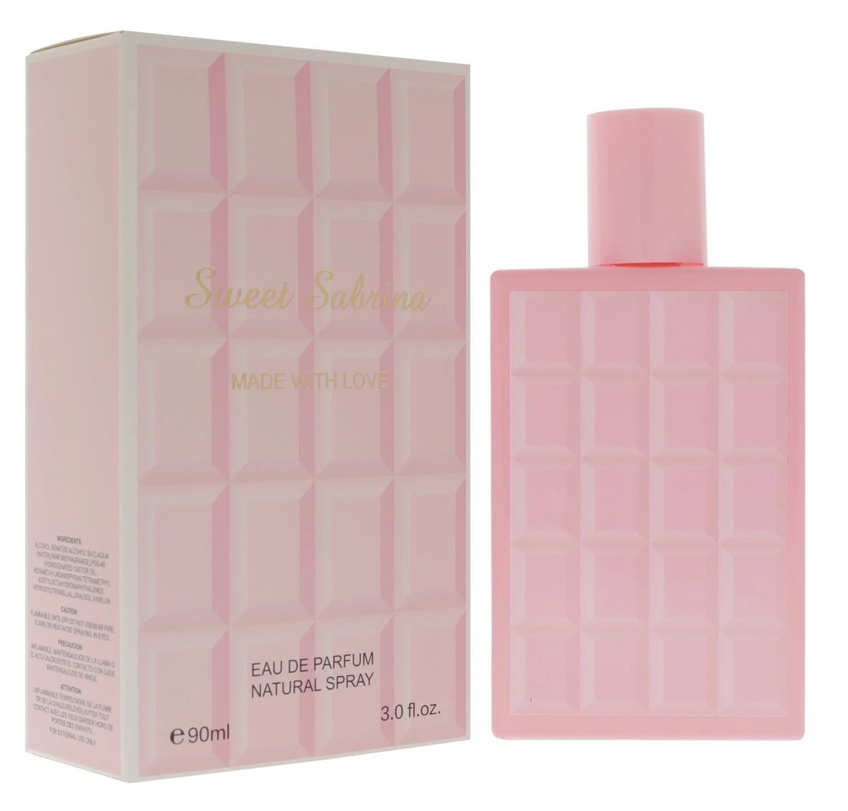 Sweet Sabrina Eau De Parfum Natural Spray, Gourmand Fruity Perfume for Women, 3.0oz