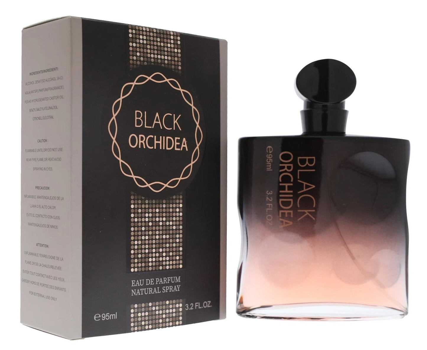 Black Orchidea Eau De Parfum Natural Spray 3.2 oz (Inspired by Yves Saint Laurent Black Opium)