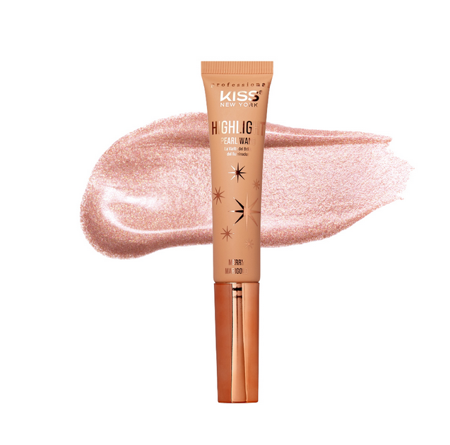 KISS New York Professional Pearl Highlight Wand, Illuminating Radiant Shimmer Makeup Brightener