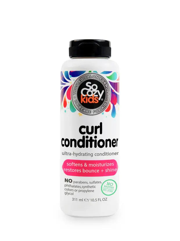 SoCozy Kids Curl Conditioner - Ultra-Hydrating Detangling Cream for Curls 10.5 oz