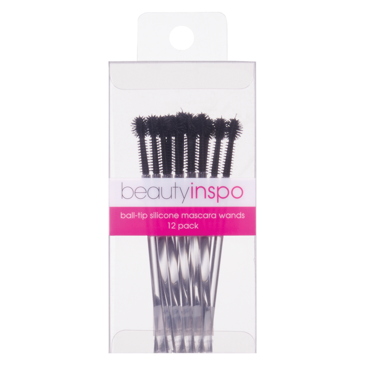 Beauty Inspo Ball-Tip Silicone Mascara Wands 12pk BI-BSMW
