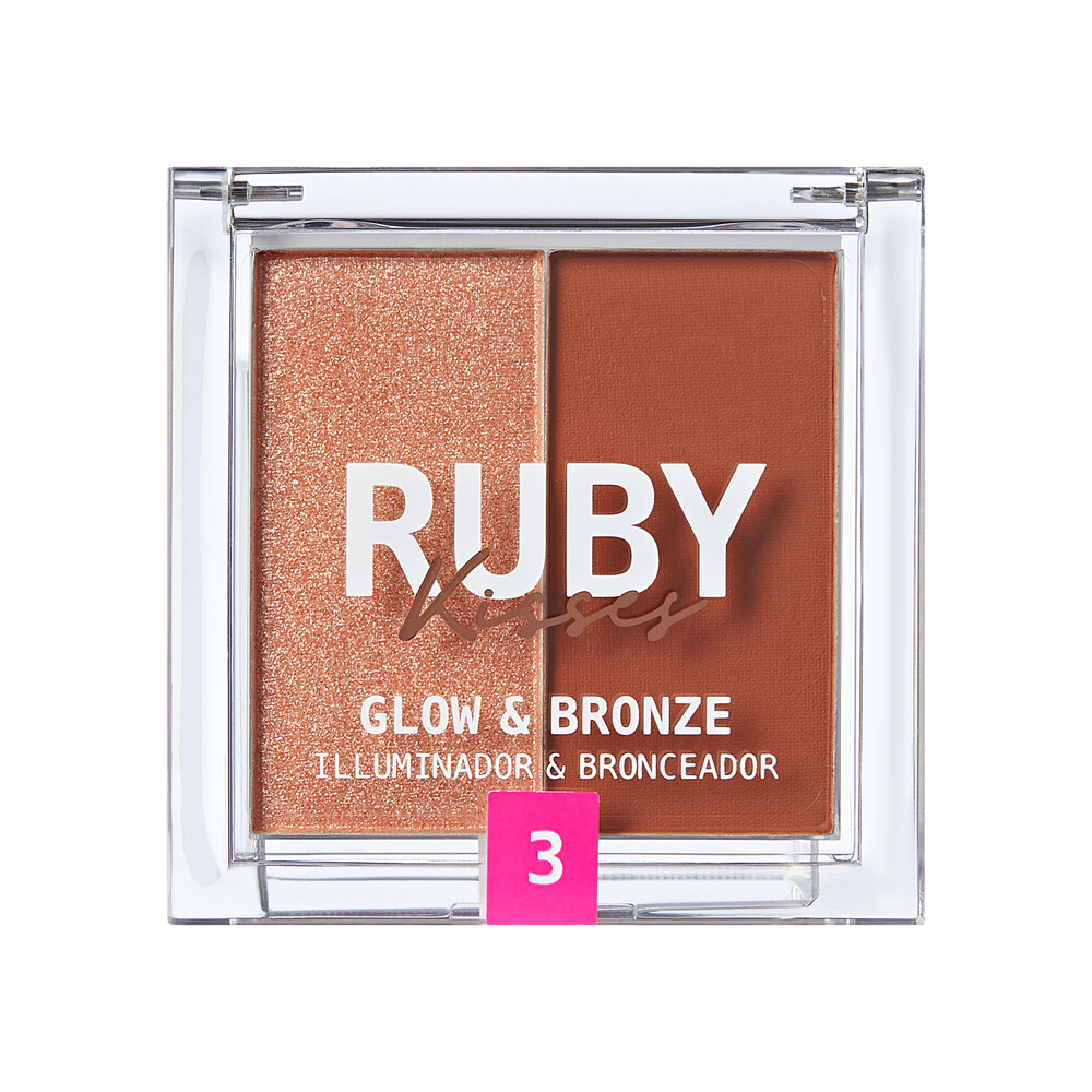Ruby Kisses Duo Highlighter Bronzer RDH