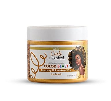 ORS Curls Unleashed Color Blast Temporary Hair Makeup Wax, High-Impact Washable Color Styler 6 oz