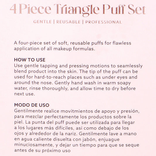 Celavi 4 PC Triangle Puff Set Single