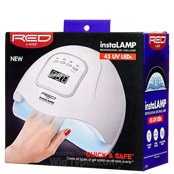Red Professional Gel Polish LED Lamp, High-Power UV Light Curing Dryer - UV01