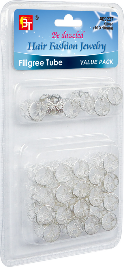 Beauty Town Filigree Tube Silver