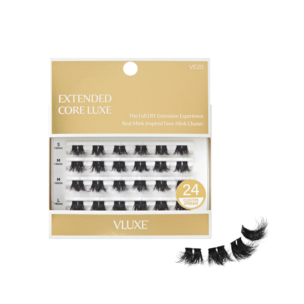V-Luxe Extended Core Luxe Cluster Lashes, DIY At-Home Luxury Eyelash