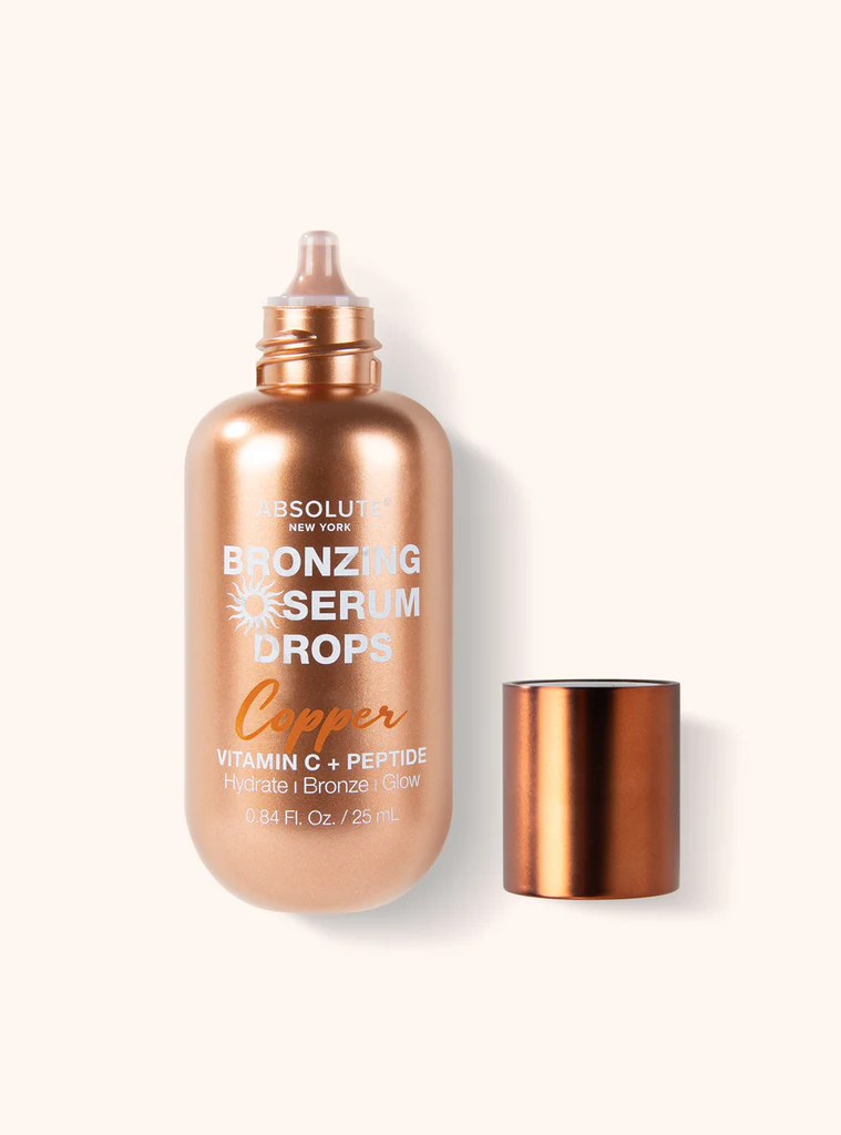 Absolute New York Bronzing Serum Drops, Illuminating Sun-Kissed Glow Liquid Face Skincare