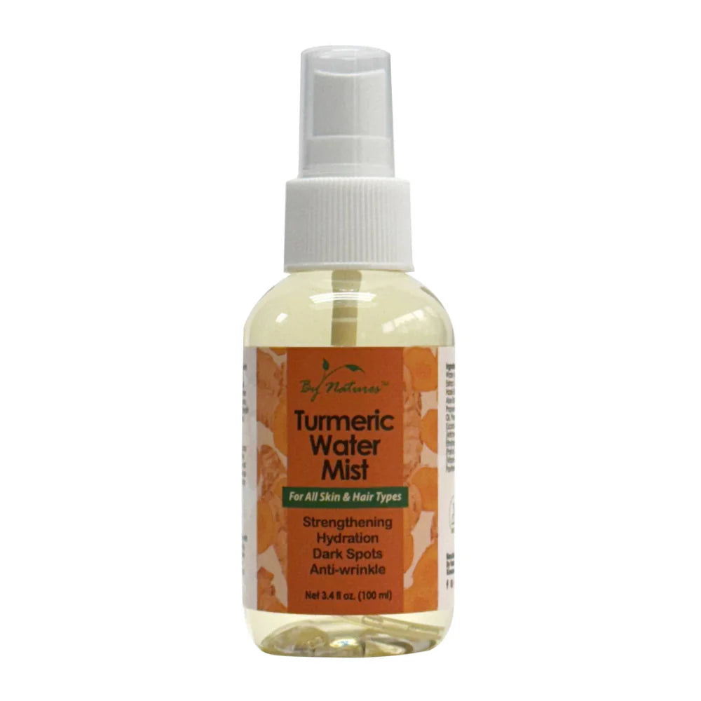 By Nature's Brightening Turmeric Water Mist - Glow Facial Toner & Dark Spot Spray 3.4 oz