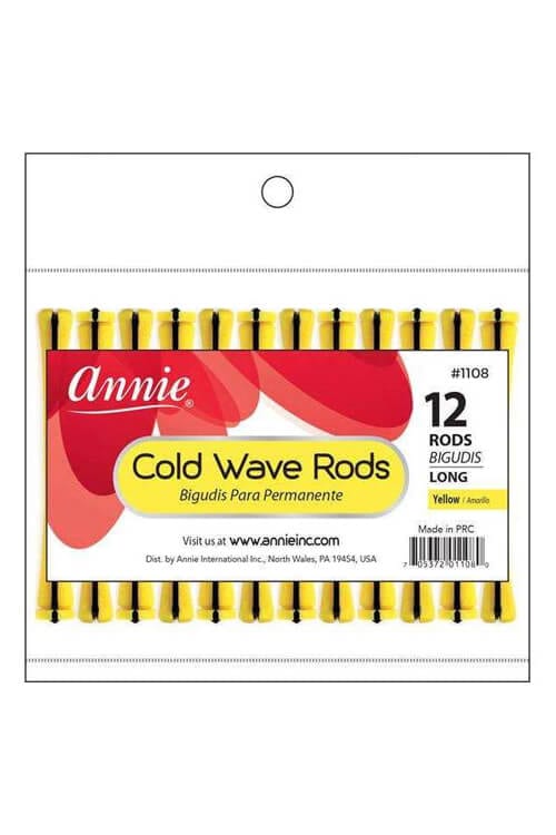 Annie #1108 2/5" Long Cold Wave Rods 12 ct Yellow