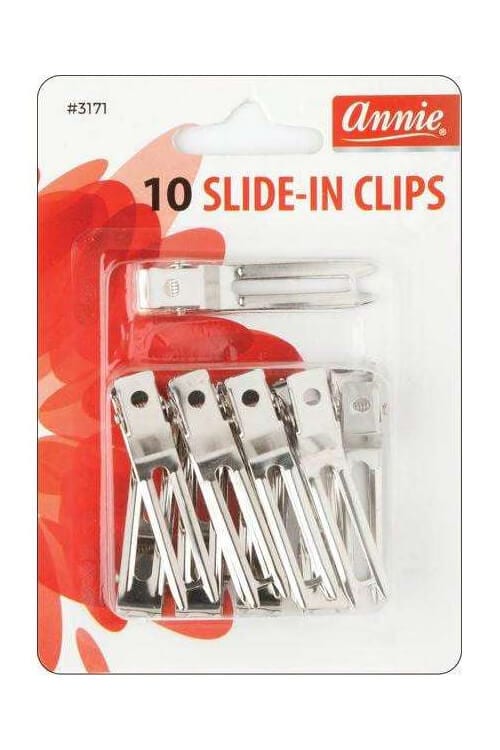 Annie #3171 Metal Slide-In Clips 10 ct