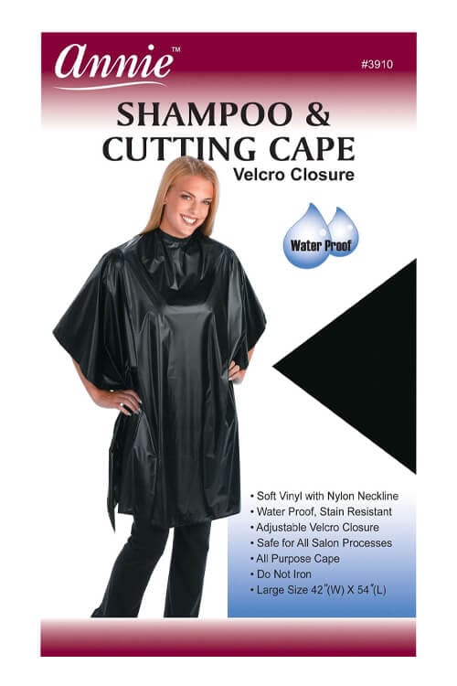 Annie #3910 Velcro Closure Water Proof Shampoo and Cutting Cape