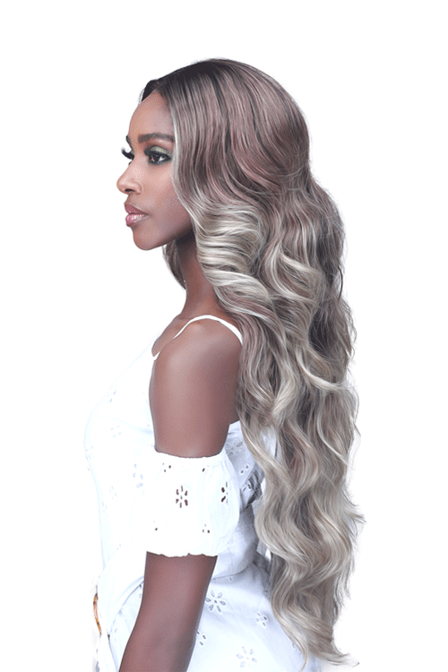 Bobbi Boss MLF251 Arya Premium Synthetic 13x4 HD Glueless Lace Front Wig (Pre-Plucked Hairline)