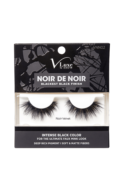 Kiss iEnvy V-Luxe Noir De Noir Collection Strip Lashes