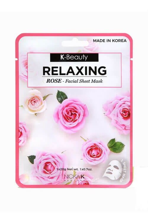 Nicka K New York K Beauty Sheet Mask Relaxing Rose