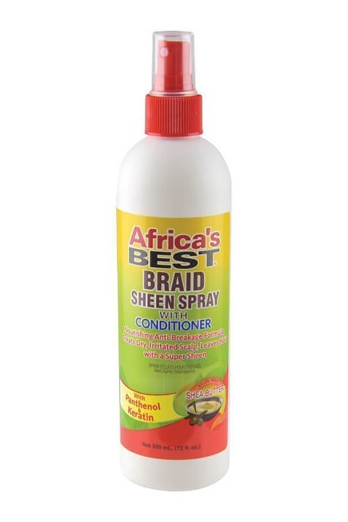 Africa's Best Braid Sheen Spray with Conditioner 12 oz