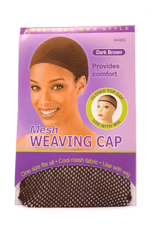 Annie #4455 Ms. Remi Mesh Weaving Cap Dark Brown