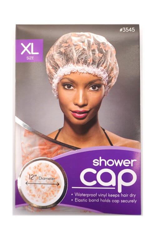 Annie #3545 Ms. Remi Extra Large Vinyl Shower Cap Pink Floral
