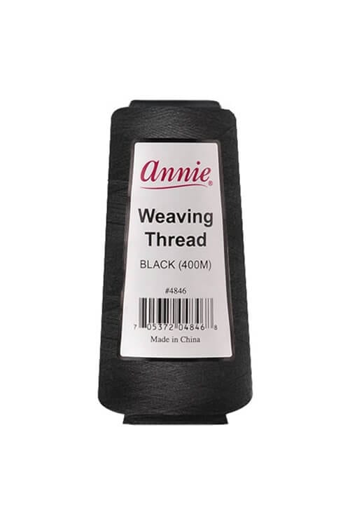 Annie #4846 Weaving Thread 400M Black