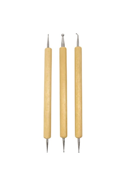 Burmax DL Professional Dotting and Marbling Nail Art 3 PC Tool Set DL-398