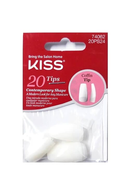 Kiss Coffin Tip Nails 20 Ct