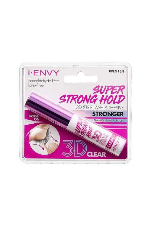 Kiss i-Envy Super Strong 3D Strip Lash Adhesive Packaging Clear KPEG15N