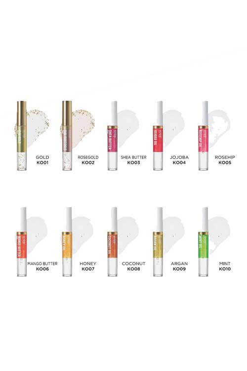 Kiss New York Professional Natural Lip Oil KO Full Collection