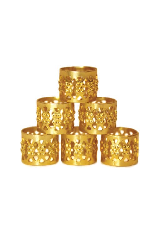 RastAfri 10mm Hair Jewels Gold