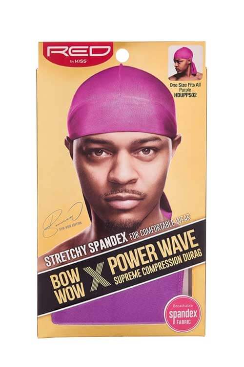 Red Bow Wow X Power Wave Spandex Durag HDUPPS02 Purple Packaging Front