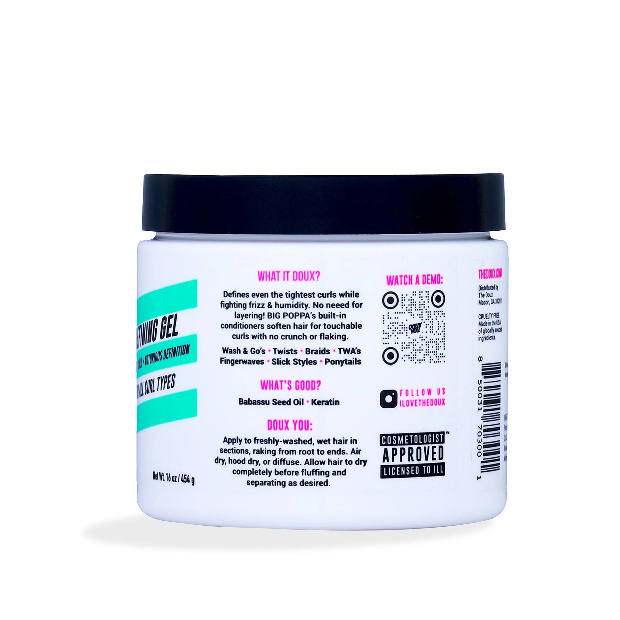 The Doux Big Poppa Define Gel 16 oz