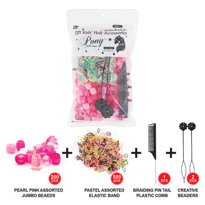 Kid's Hair Accessories Bulk Pack Jumbo Beads DIY