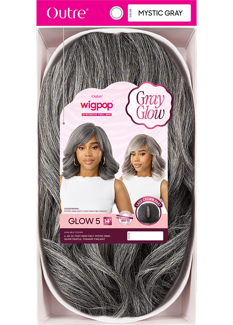 Outre Wigpop Gray Glow Synthetic Full Wig Glow 5 14