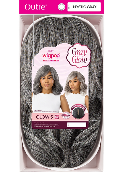 Outre Wigpop Gray Glow Synthetic Full Wig Glow 5 14"