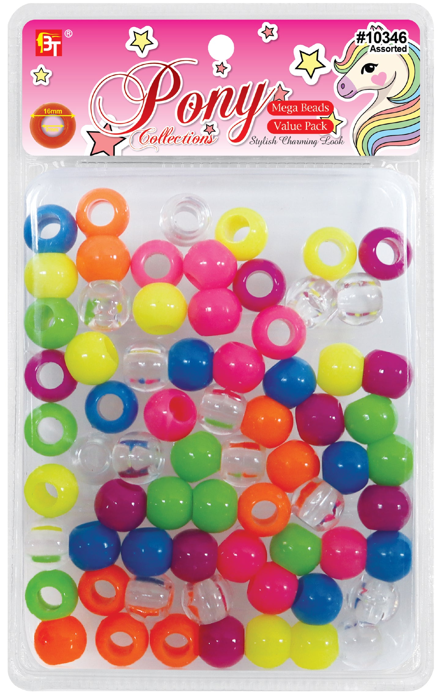 BT Mega 9mm Round Beads