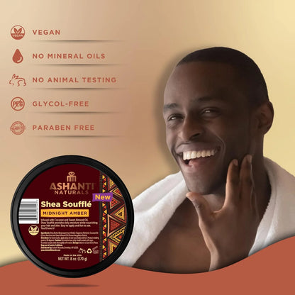 Ashanti Whip Shea Butter Souffle Midnight Amber 8oz