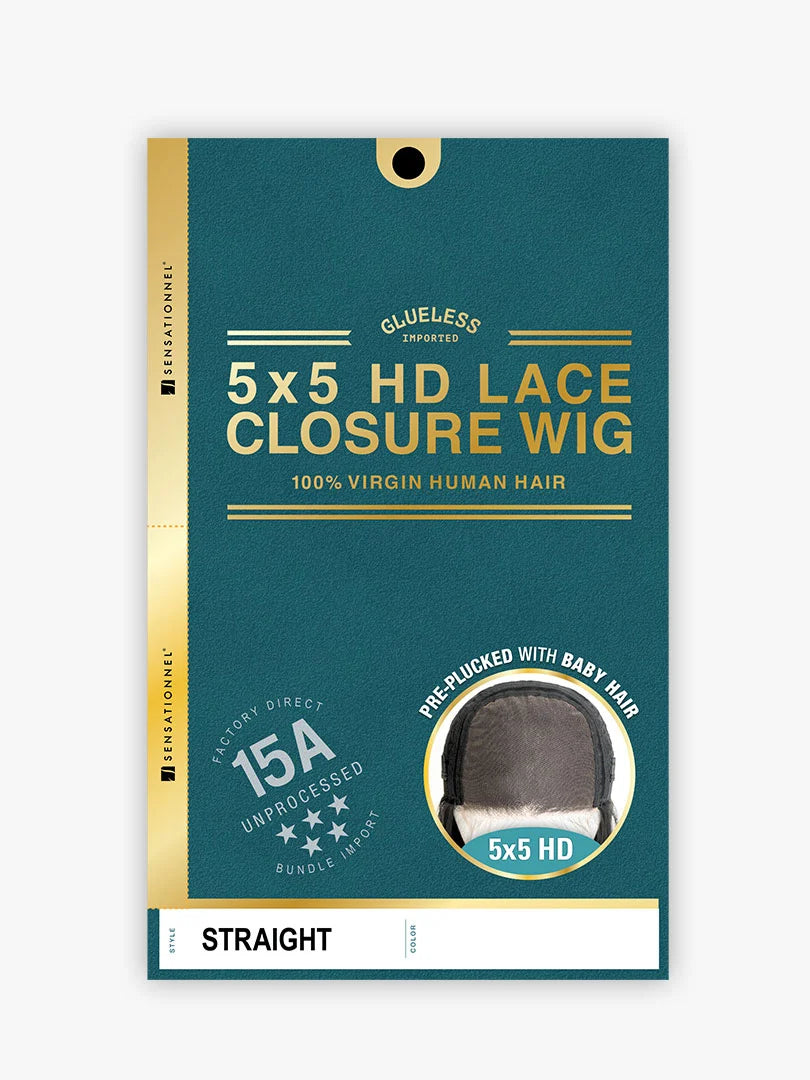 5x5 HD Lace Straight Wig – 15A Virgin Hair 20