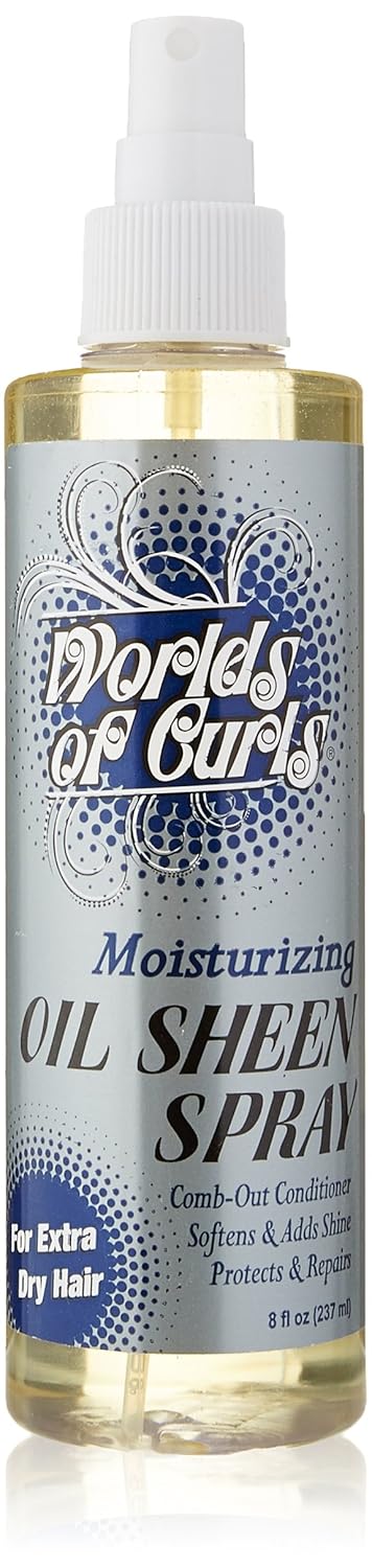 Worlds of Curls Moisturizing Oil Sheen Spray 8 oz