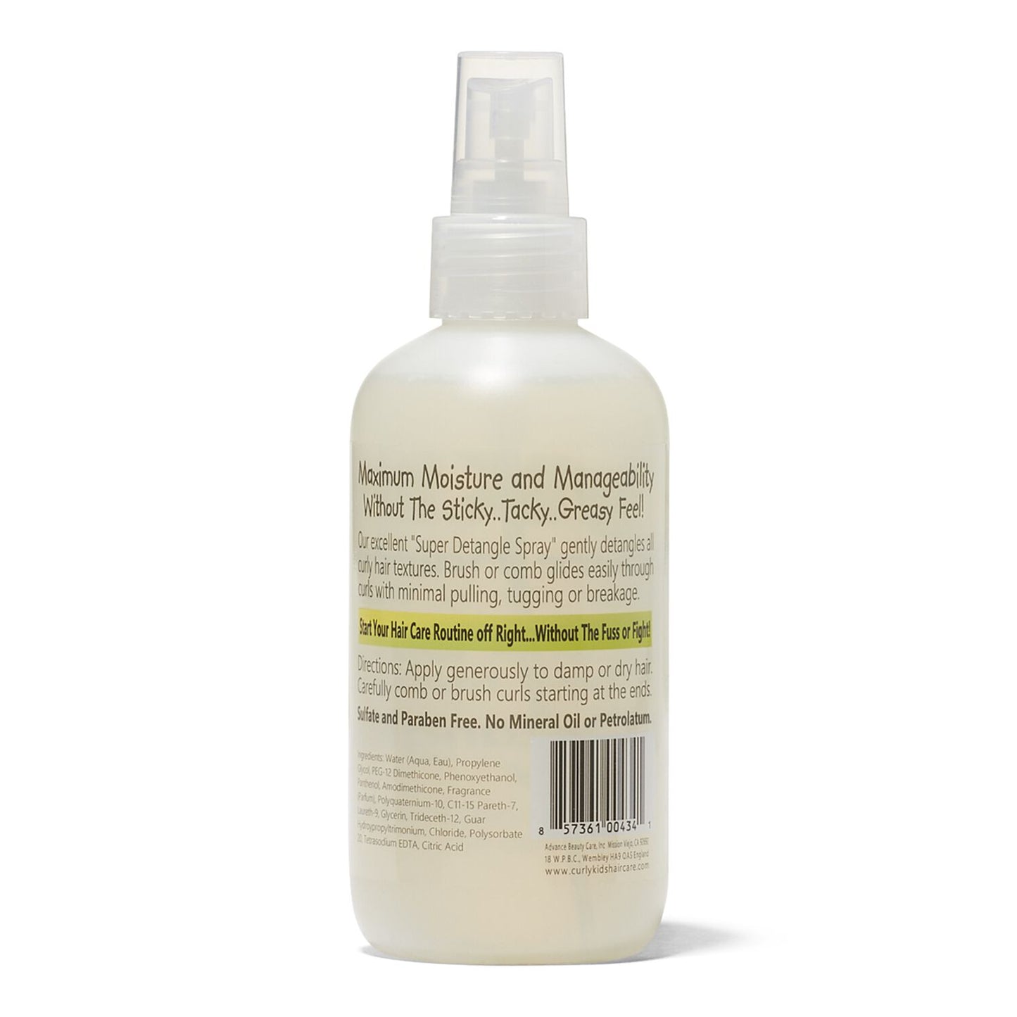 Curly Kids Super Detangle Spray 6 oz