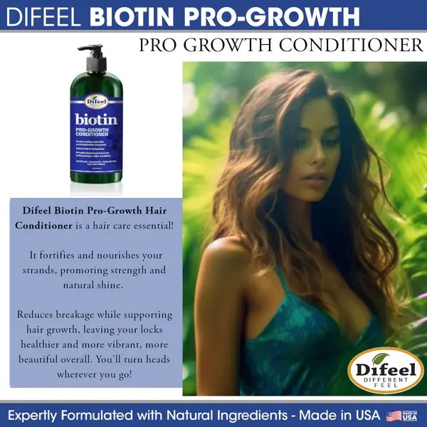 Difeel Biotin Pro-Growth Conditioner 12 oz