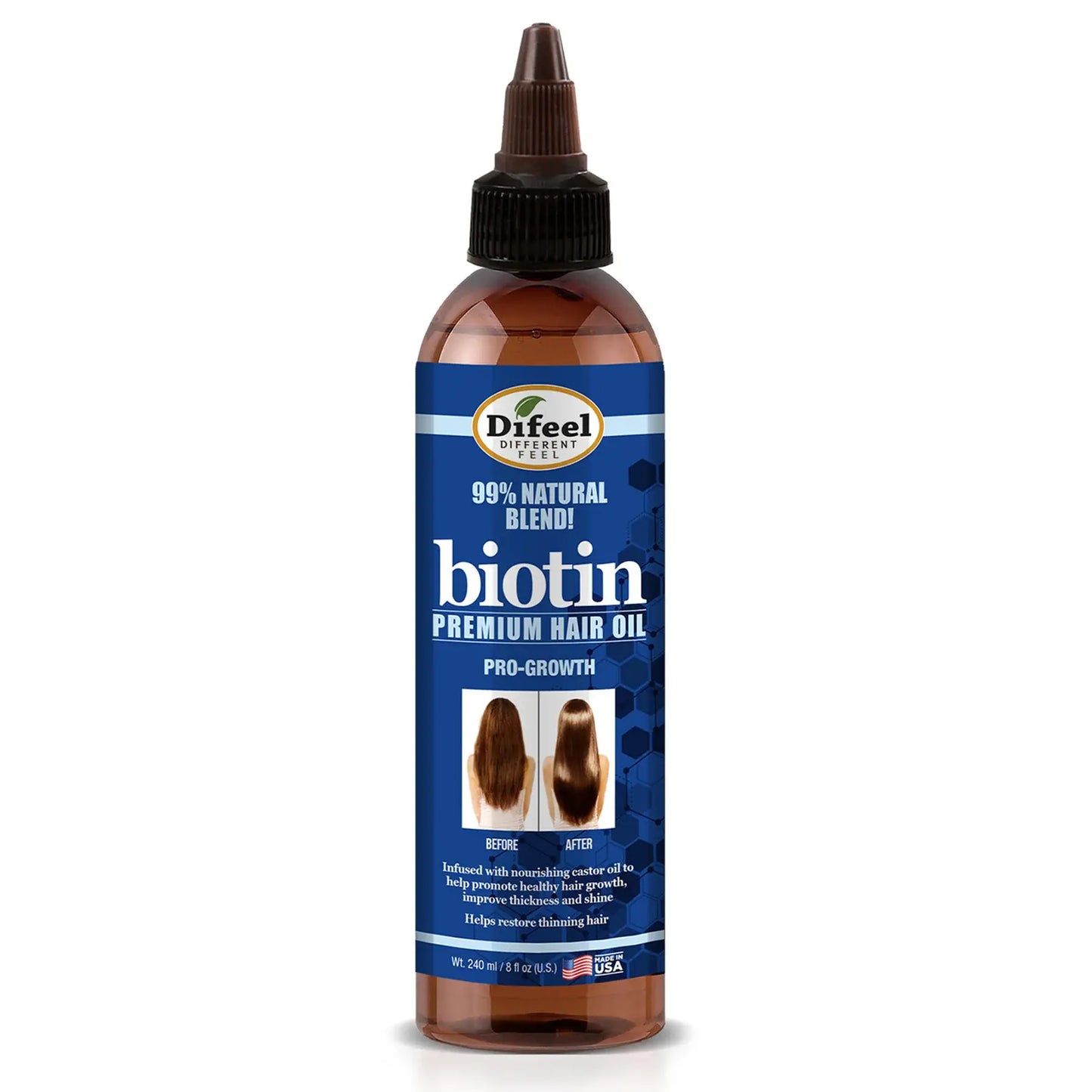 Difeel 99% Natural Biotin Premium Loss Treatment 8 oz