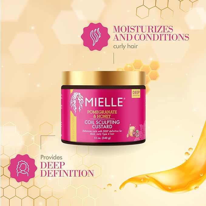 Mielle Pomegranate and Honey Coil Sculpting Custard 12 oz