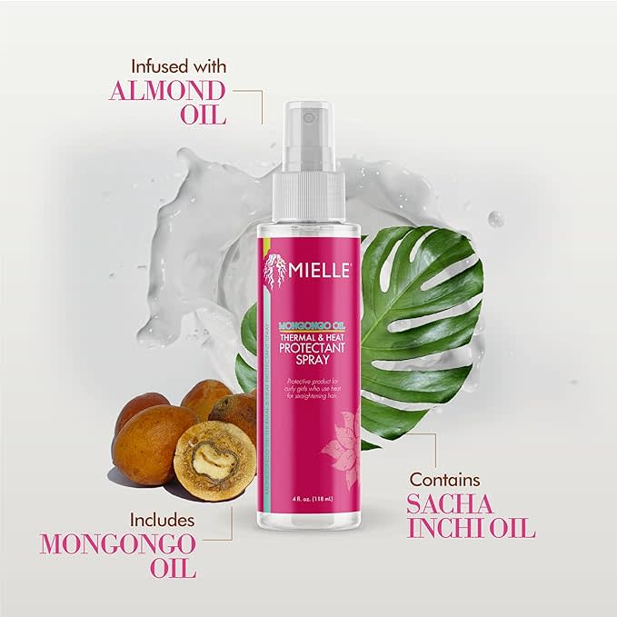 Mielle Mongongo Oil Thermal Heat Protect Spray 4 oz