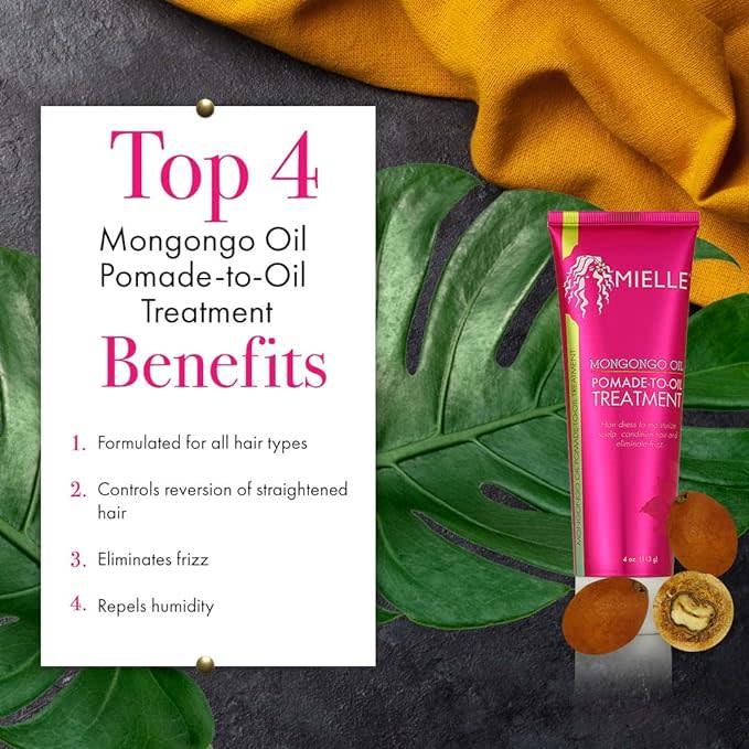 Mielle Mongongo Oil Pomade To Oil Treatment 4 oz